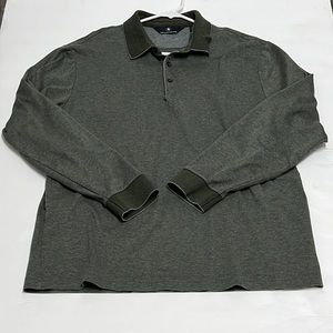 Hart Schaffner Marx Long Sleeve Polo Size Large B97